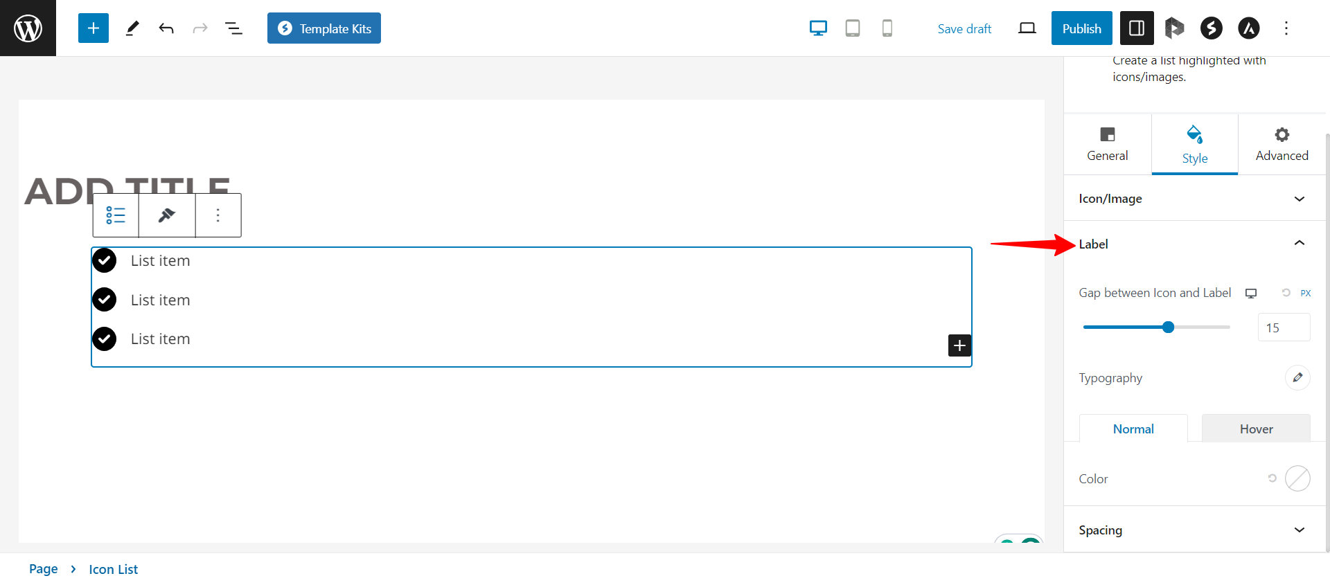 text formatting