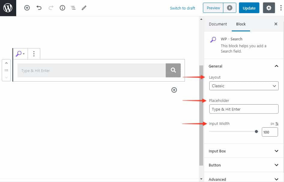 WP – Search