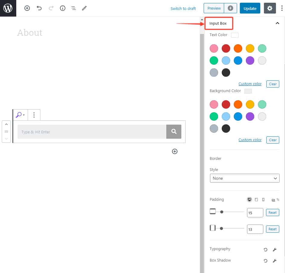 WP – Search