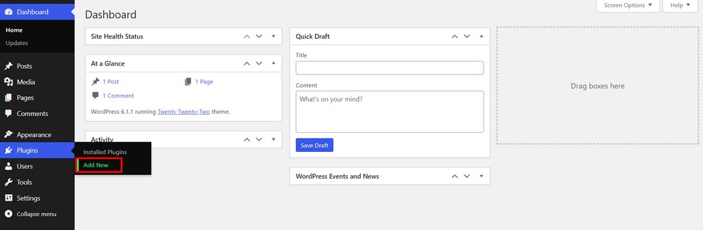 Plugin Add New