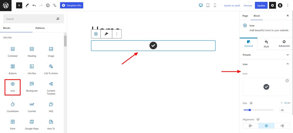 Spectra Icon block