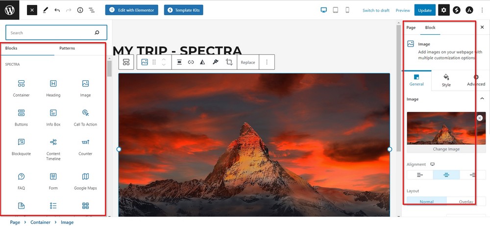 spectra interface