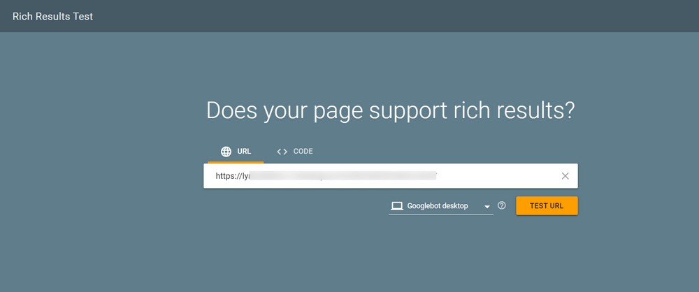 Rich Results Test Google Search Console