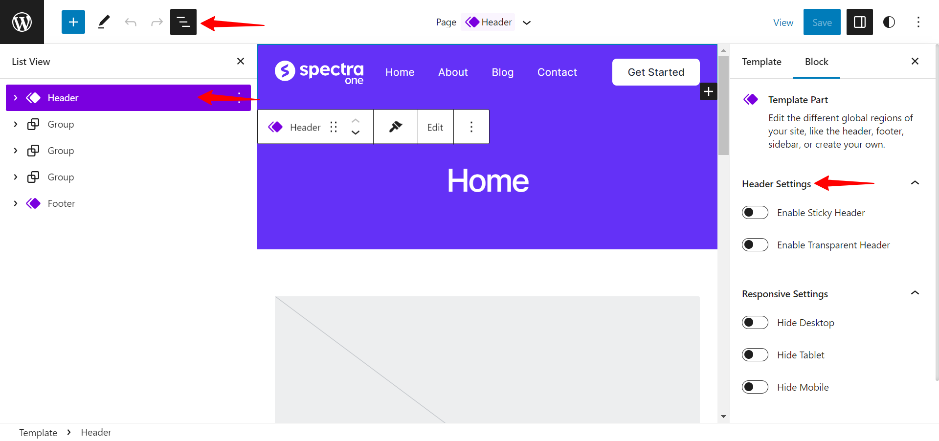 How to add a Transparent / Sticky header?