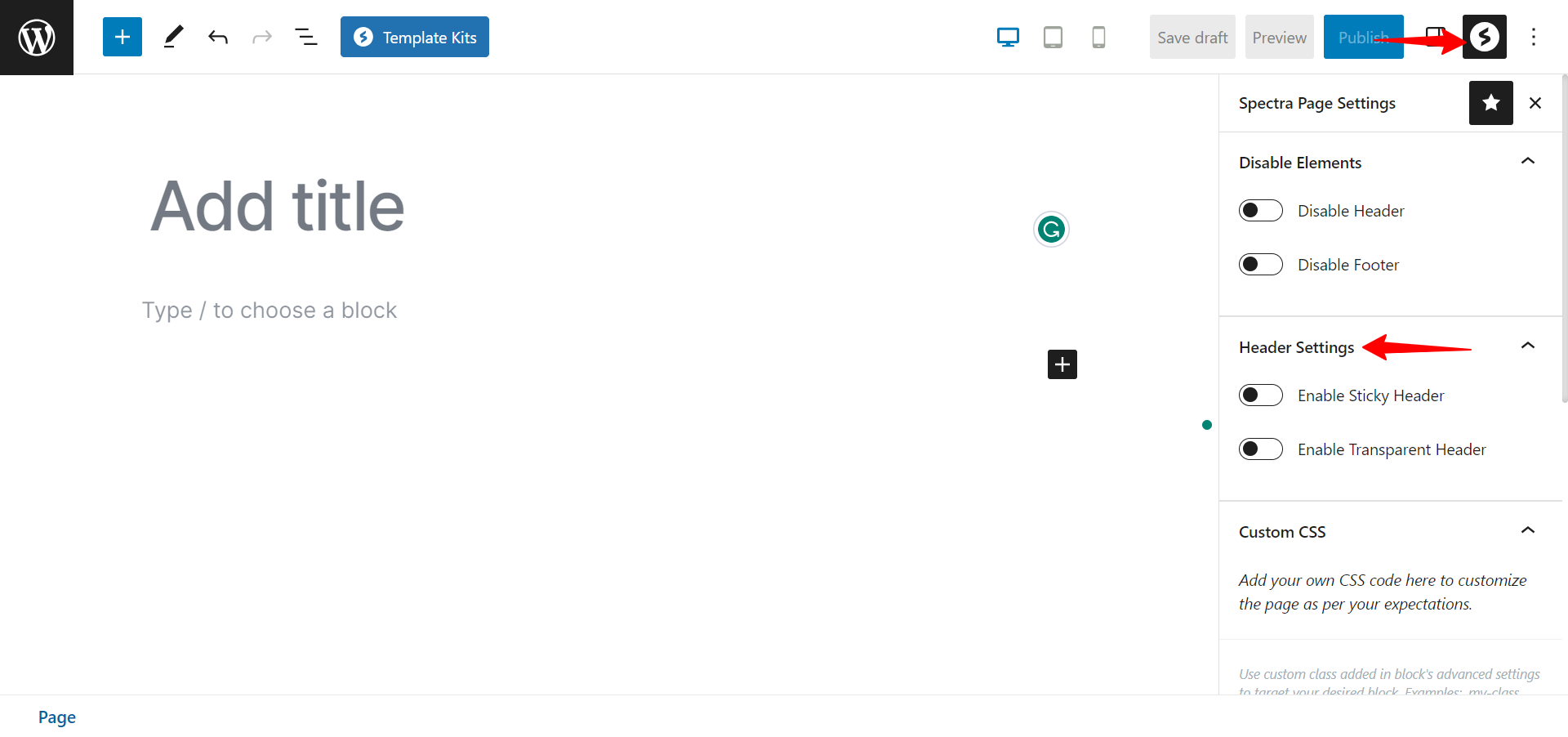 How to add a Transparent / Sticky header?