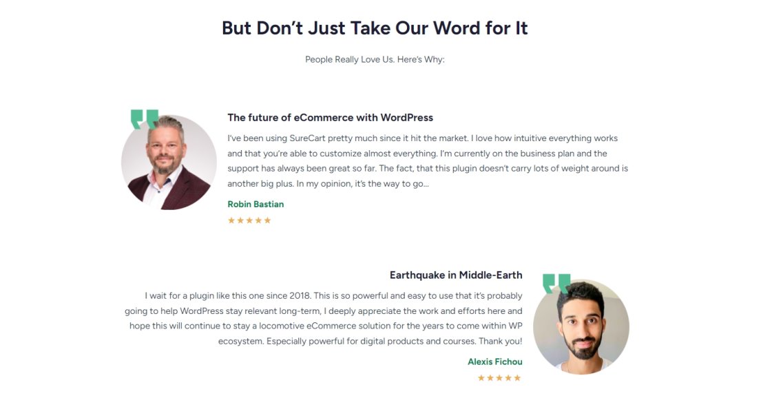 Testimonials and Social Proof