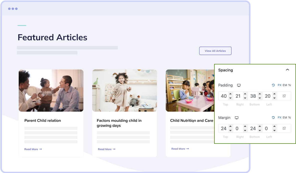 customizable-spacing-options Customizable Spacing Options