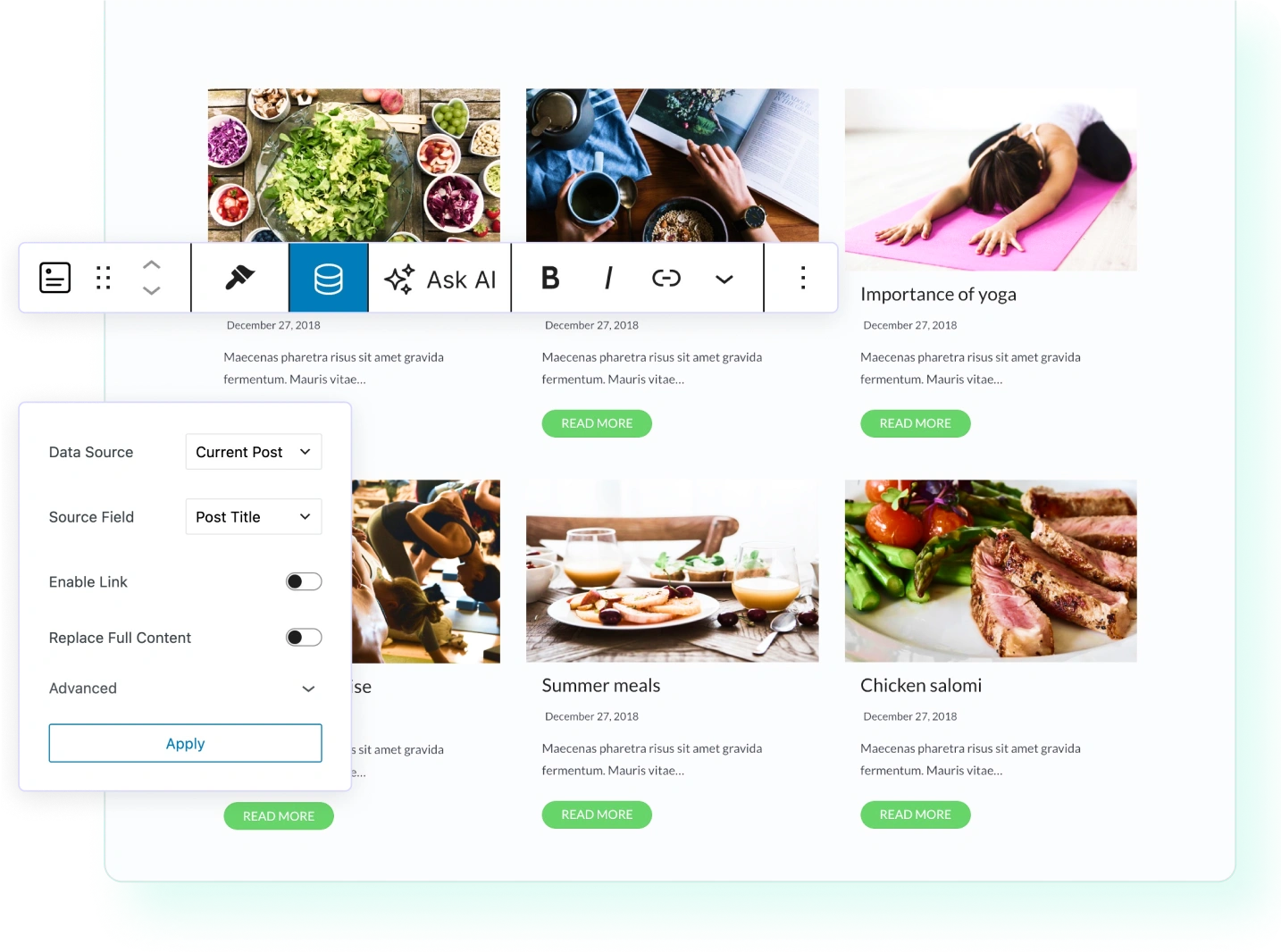 Dynamic Content Elements