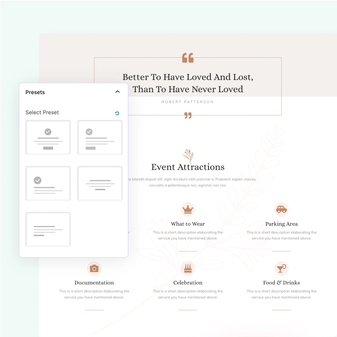 Built-in Presets and Templates