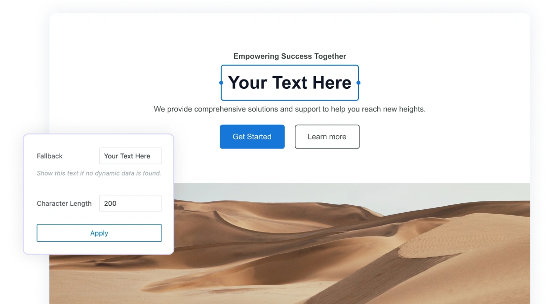 Dynamic Content Fallback