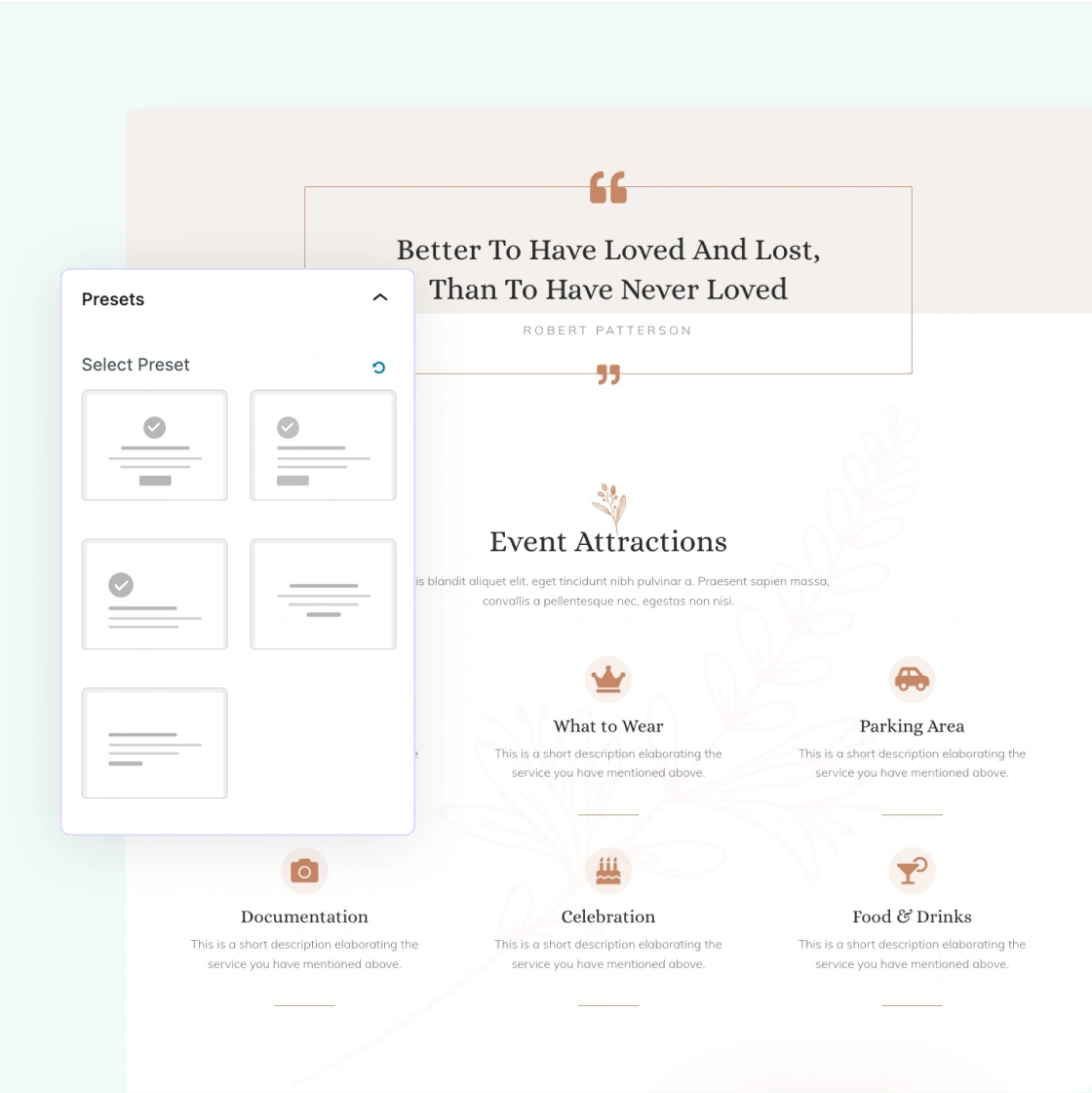 One-click Presets