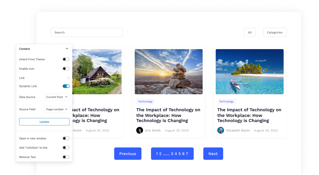 Seamless Pagination