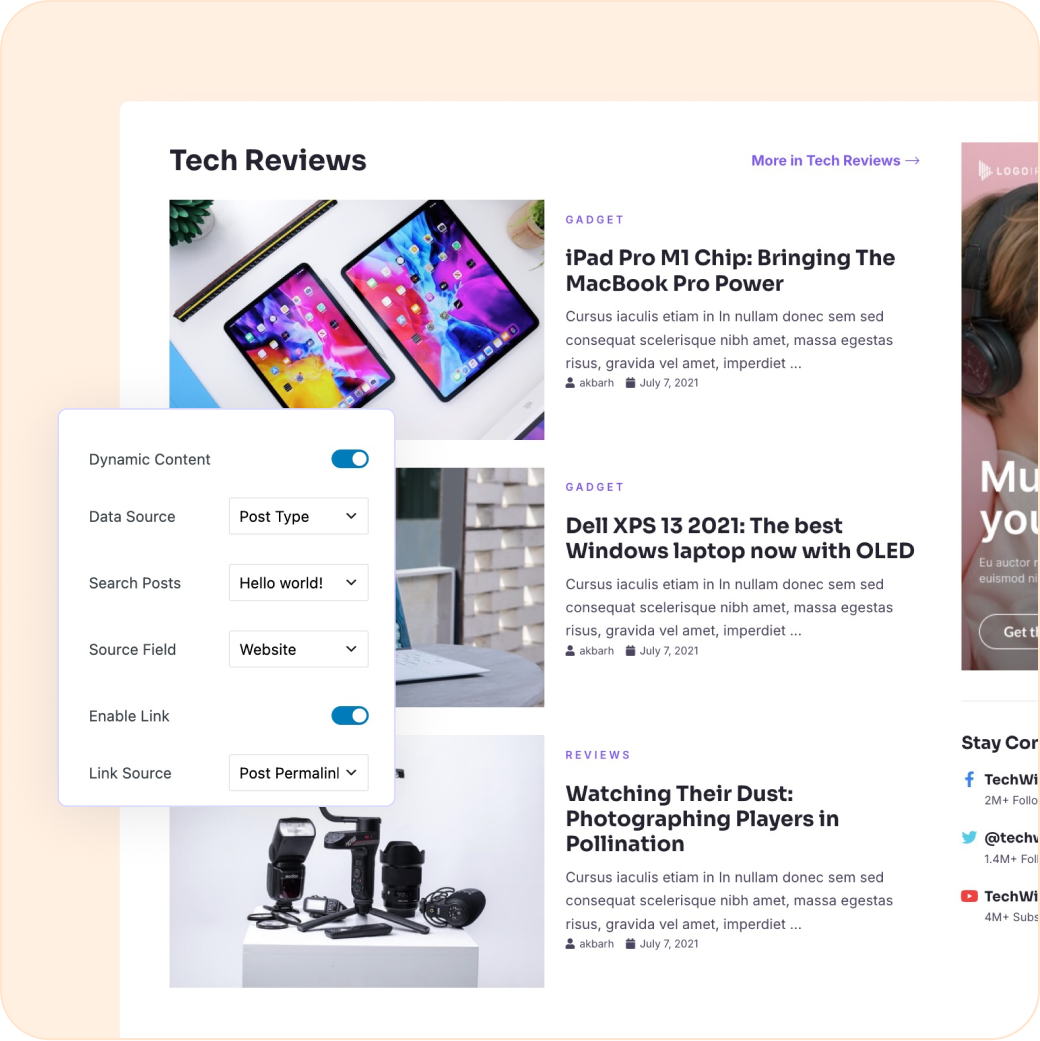 Unlink Dynamic Content